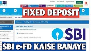 HOW TO||Open Online fixed deposits in SBI ||e-FD,e-TDR,e-STDR kaise banaye online mein in SBI