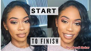 Client Makeup Slay: Easy Full Glam Makeup Tutorial | Jamiiiiiiiie