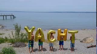 Golden Balloons in Staad, Switzerland - Yacht (#292) at Bodensee