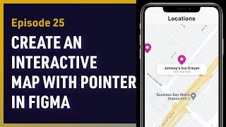 How To Create an Interactive Map with Clickable Pointers in Figma