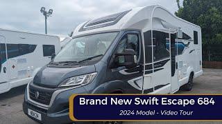 £81,395 Motorhome: BRAND NEW Swift Escape 684 (2024 Model Family Motorhome Video Tour