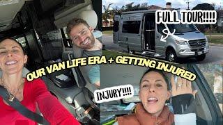 Entering our VAN LIFE Era - FULL TOUR + Getting Injured!