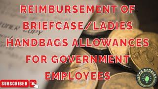 Reimbursement of Briefcase/Ladies Handbags Allowances |Gyan Sahayak