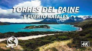Puerto Natales y Tour Full Day Torres del Paine Milodón 4k