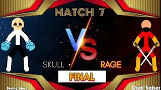 stick man TOURNAMENT skull vs rage finals #akrtg