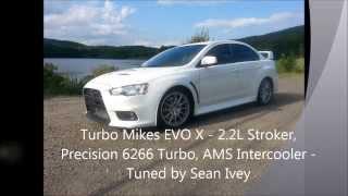 Evo X Dyno Run - 2.2L Stroker - 6266 Turbo - Sean Ivey Tuned - 93 Octane