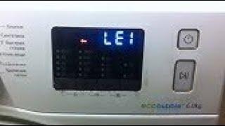 Samsung eco bubble error LE1 - Samsung Washing Machine Error Code LE 1E – What To Check – How To Fix