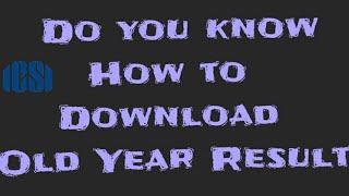 CS How to download CS Old/Previous Year Result of ICSI LIVE UPDATE| CS Old Results | #Rajpicz