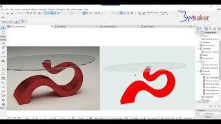 ARCHICAD:  Episode 5 Creating Custom Center Table Object Using Slab Tool