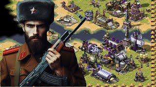  The POWER of SOVIET RUSH on Funny big map x4 online multiplayer Red Alert 2 Gameplay Kikematamitos