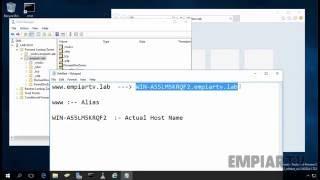 Creating Alias for a DNS Host Record in Windows Server 2016