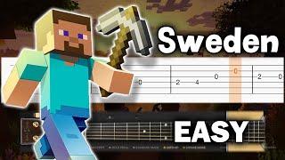 Minecraft Theme - Sweden (C418) - Guitar tutorial (TAB)