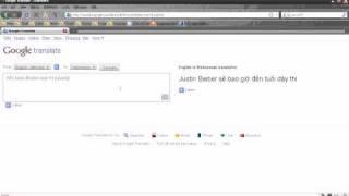 Justin Bieber EPIC google translate joke