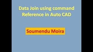 Data Merge Between 2 Drawing In Auto CAD
