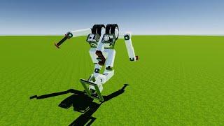 Atlas V1. Running Humanoid Robot in Evertech Sandbox [fist test1]