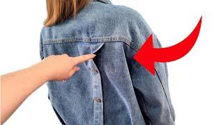 ⭐Sewing life hack for repairing a denim shirt! You will be surprised!