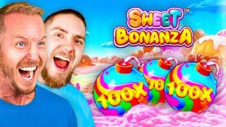 DET REGNAR MULTIPLIERS i Sweet Bonanza BIG WIN hos Snabbare Casino