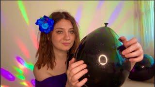 ASMR | Bite To Pop Highly Inflated Balloons ️️ Squeaky Sounds