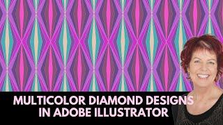 Color Splash: Multicolor Diamond Designs in Illustrator!