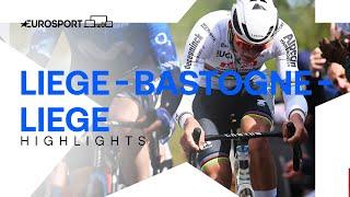 HE PUT ON A SHOW  | Liege - Bastogne - Liege 2024 Men's Race Highlights | Eurosport Cycling