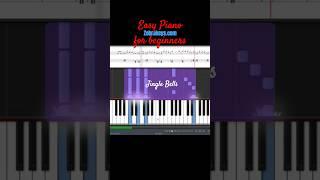 Easy piano "Jingle Bells" music for beginners