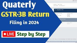 Quarterly GSTR-3B Return Filing l How to file GSTR-3B Return l