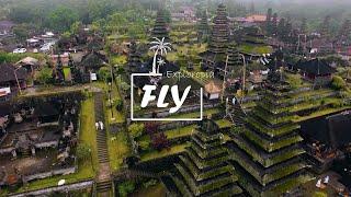 besakih temple in bali-Ultra HD 4K 60 FPS By Drone