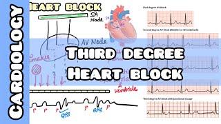 Third Degree Heart Block: Causes, Symptoms, and Treatment Explained #usmle #neetpg #inicet #nclex