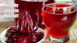 How to Make Hibiscus Sabdariffa Drink for Health Benefits | Roselle Drink Recipe | Jus Rosel