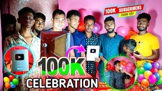 100K SUBSCRIBERS CELEBRATION  Play Button Unboxing | My First Vlog | Rakib Tech BD