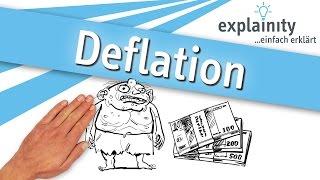 Deflation einfach erklärt (explainity® Erklärvideo)