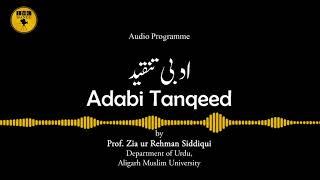 Adabi Tanqeed | Prof. Zia ur Rehman Siddiqui | Audio Programme-17 | IMC, MANUU