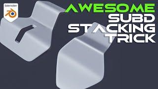 AWESOME subdivision modifier stacking trick - Blender tutorial