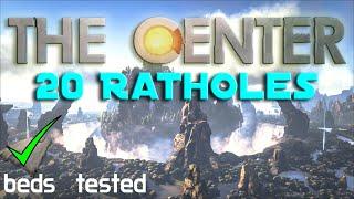 20 BEST Center ratholes!! WORKING BEDS | OFFICIAL | Ark Survival Ascended