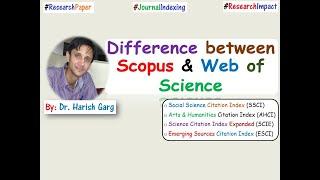 Difference between SCOPUS & WEB of SCIENCE