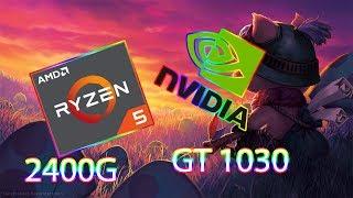 League of Legends Test On Ryzen 5 2400g GT 1030