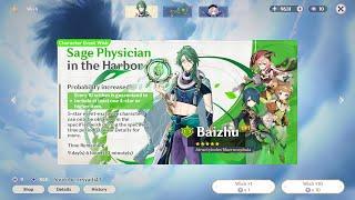 Baizhu Banner Gacha Wish Fanmade | Genshin Impact