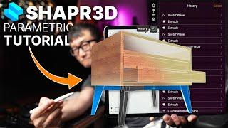 Furniture Design in Shapr3D Using PARAMETRIC MODELING - CAD Modeling For Woodworkers