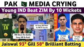 OMG Jaiswal 93* 10 Wickets Victory of IND Vs ZIM | Pakistan Reaction on Ind Vs Zim 4th T20 2024 |