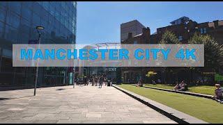 Manchester City 4K | Sunny Day Walk | 4K | Best City in UK??