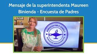 WPS mensaje de la superintendenta Maureen Binienda-Encuesta de Padres