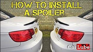 ANY CAR  - How to fit a 'no drill' rear spoiler