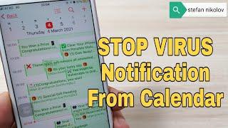 How to Remove iPhone spam calendar virus. Easy Method!!!