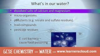 Water: GCSE Chemistry