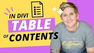 Easy Table of Contents in Divi on WordPress