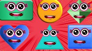 Learn ABC Shapes| Shapes Phonics Song + More Shapes Nursery Rhymes|Triangle Rectangle Rhymes #shapes