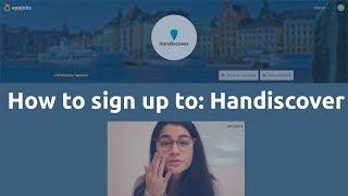 How to sign up to: Handiscover