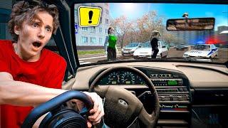 БЕЗ ПРАВ на ЧЕТЫРКЕ - ВАЗ 2114 ШАШКИ по ГОРОДУ ! | City Car Driving