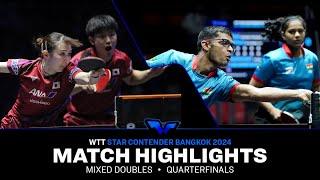 Shah/Chitale vs Harimoto/Hayata | XD QF | WTT Star Contender Bangkok 2024