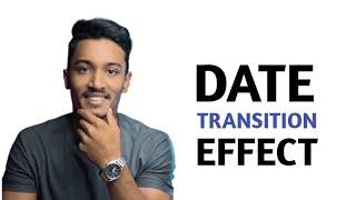 Date transition effect | date counting effect | EditingCraft